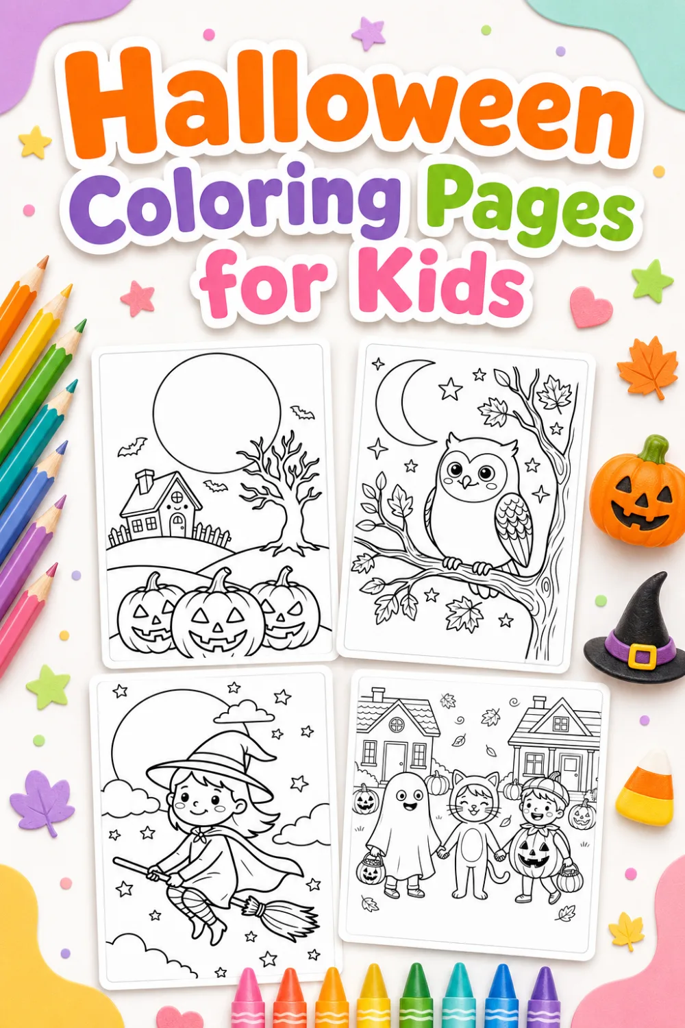 15 Free Halloween Coloring Pages for Kids